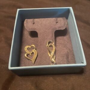 Elegant Silver Heart and Black/Silver Infinity Pendants